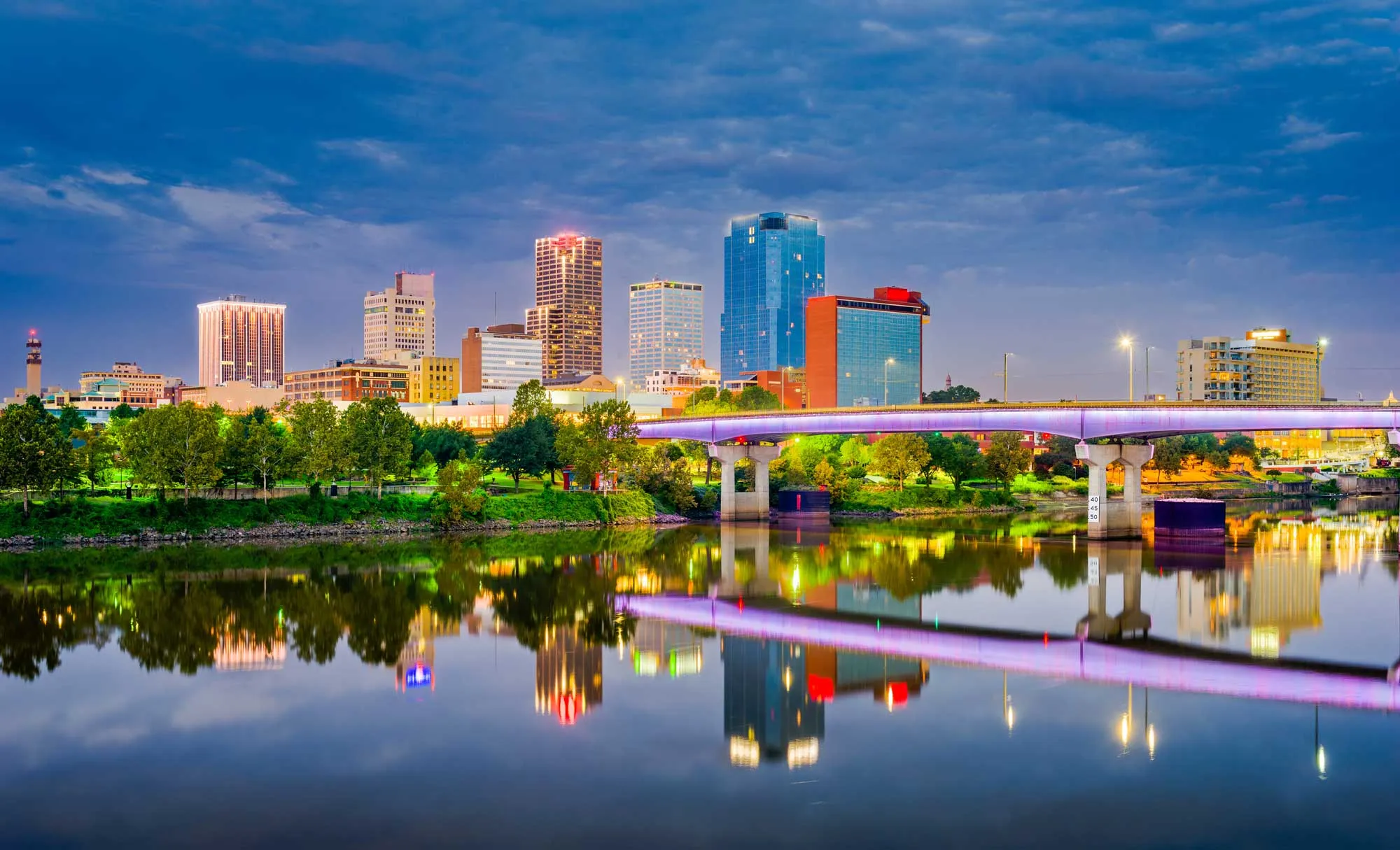 A vibrant cityscape